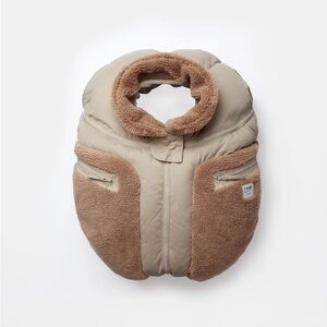 NWT! 7am Enfant CAR SEAT COCOON - CAPPUCCINO APPLIQUÉ
